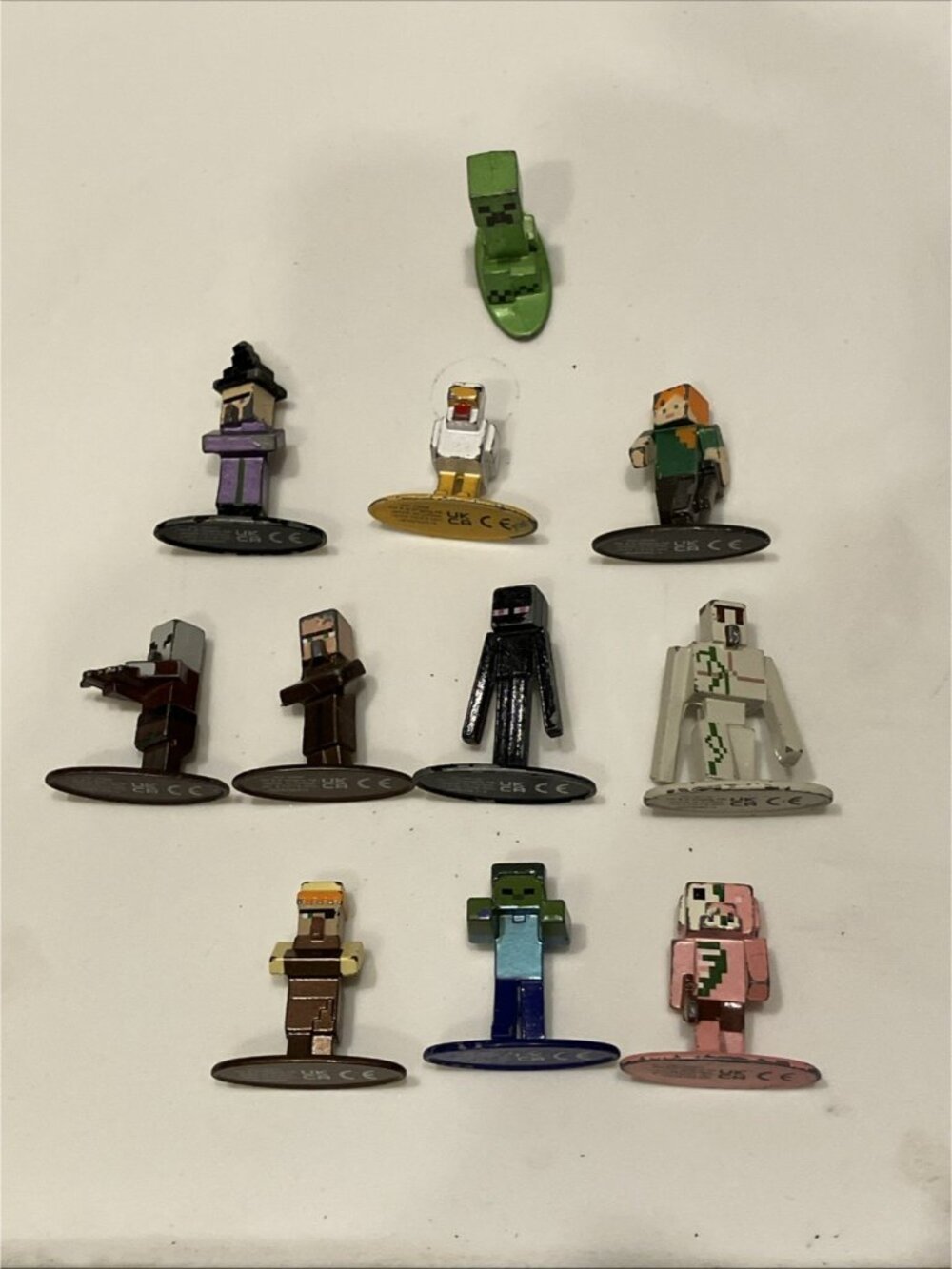 Minecraft Nano Assorted Metal Figures Lot